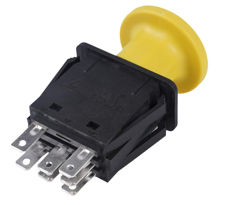 KBZ Clutch PTO Switch 7 Terminals fits MTD Cub Cadet 925-3233A 725-3233A 925-3233 725-3233 Delta 6201-308 6204-308 Blade Clutch Compatible for RTZ XT2 ZT1 ZTR Zero Cub Cadet PTO Switch 10 AMP Yellow - Image 2